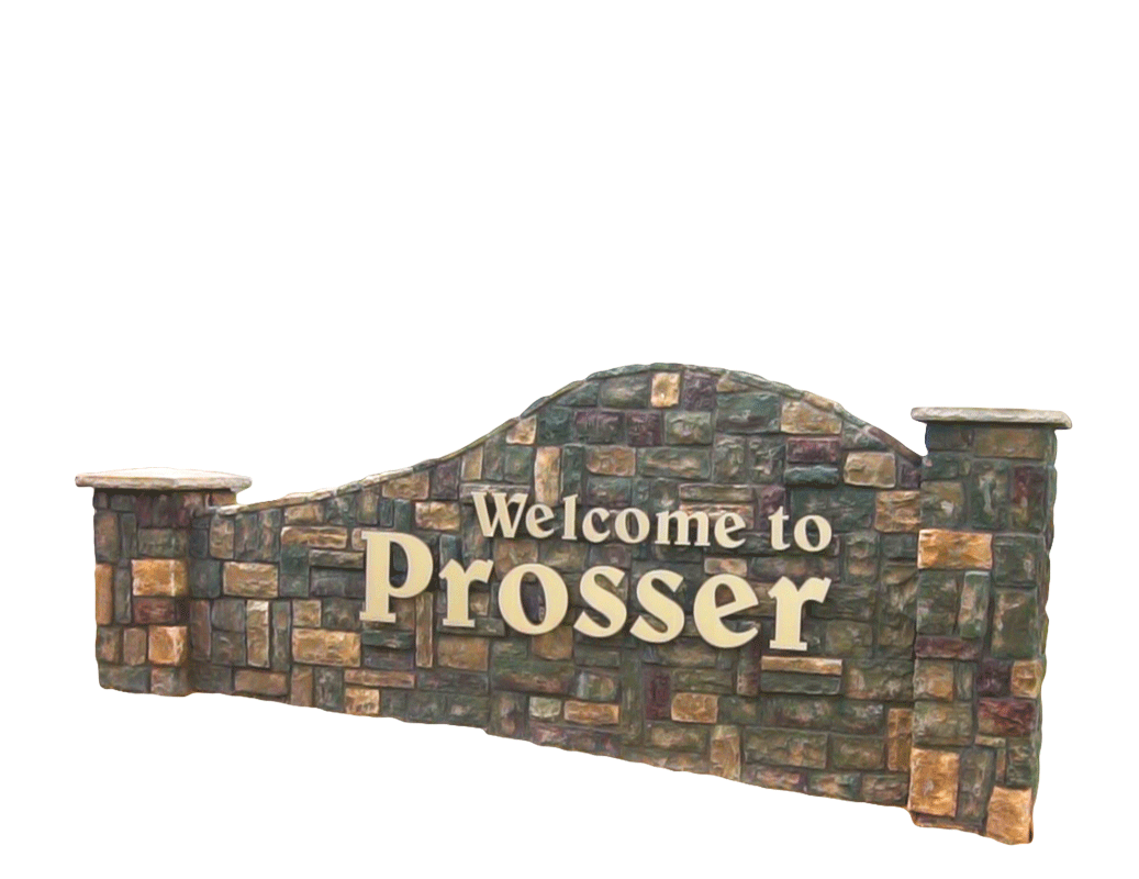 Welcome to Prosser sign