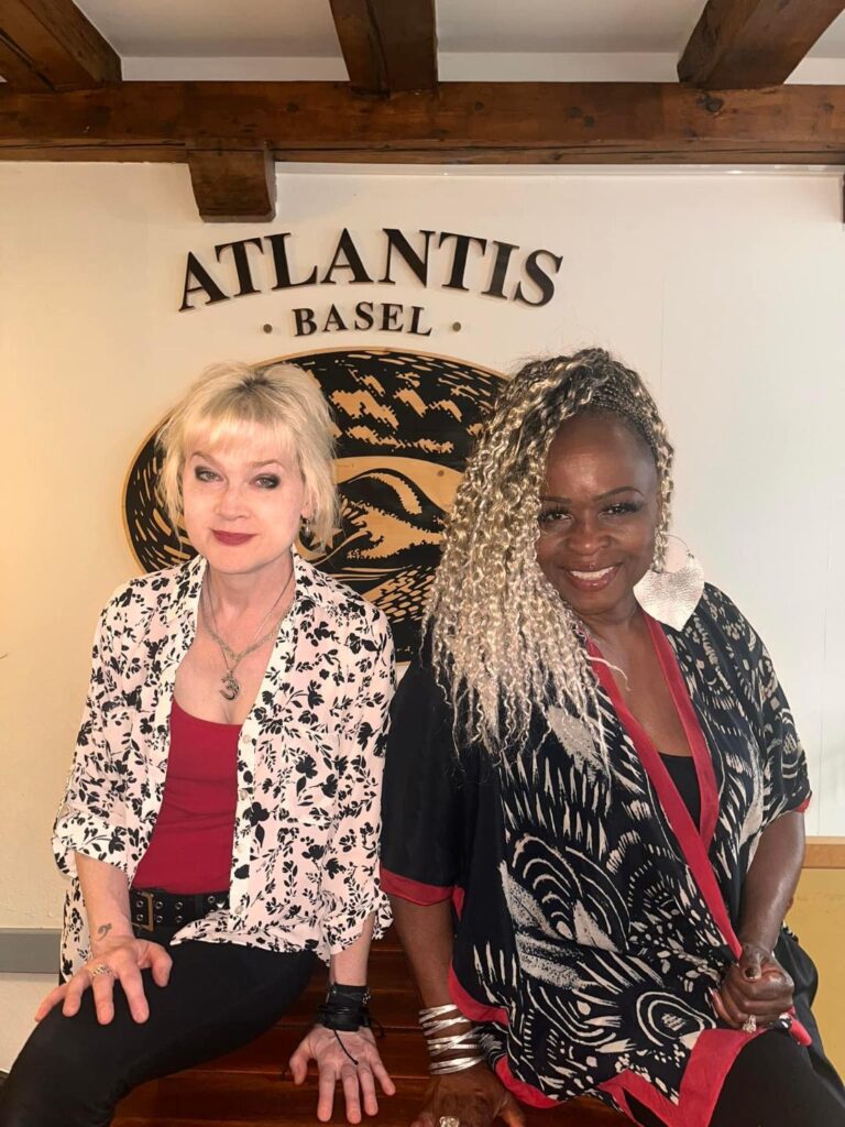 Lisa & Terrie Basel sitting